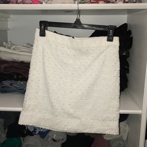 J.Crew white eyelet skirt